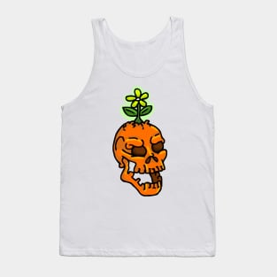 skull with flower Tank Top